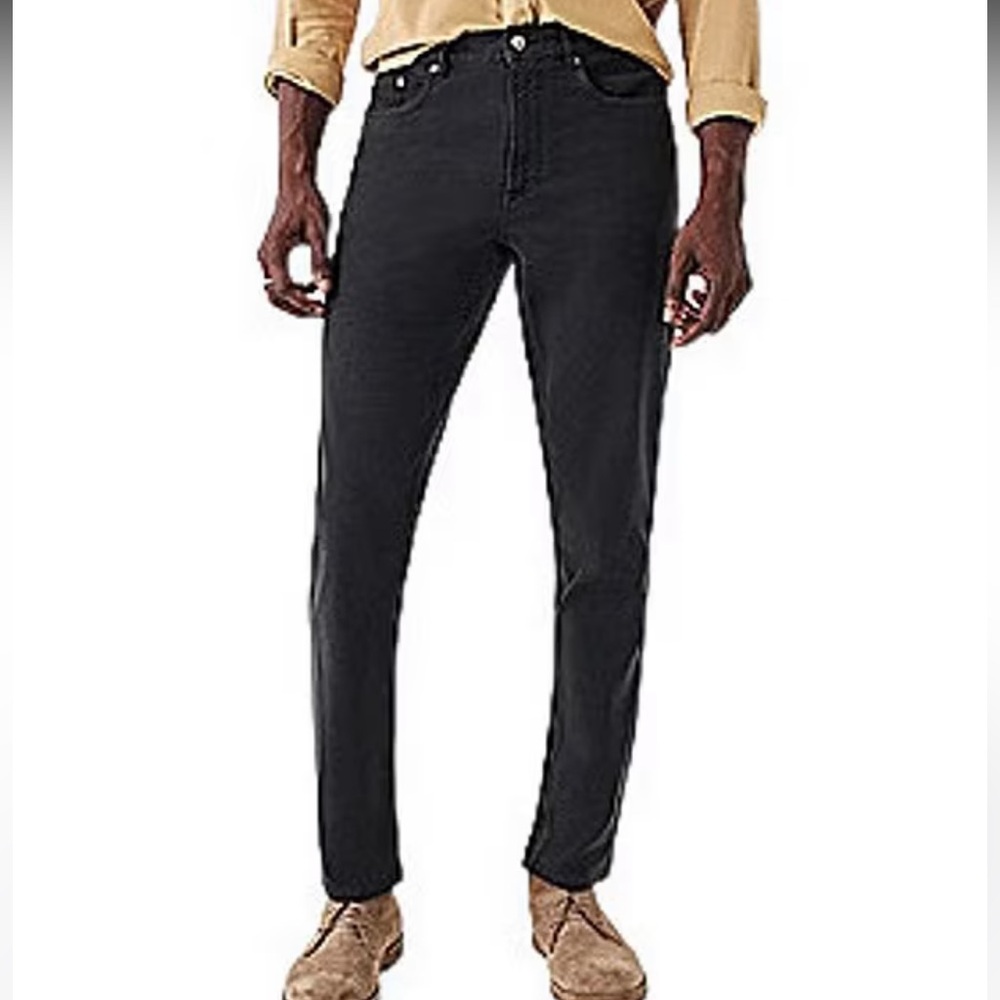 Faherty Men’s Slim 5 pocket terry pants Black